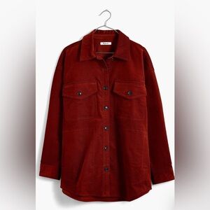 NWOT Madewell oversized Corduroy shacket